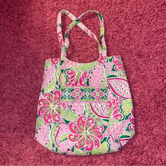 Vera Bradley Pinwheel Pink Tote - Picture 2 of 7